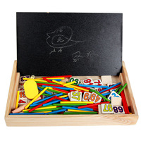Eaching-juego educativo de madera para niños, juguetes educativos de matemáticas de madera ulti-ox, material aterial igital