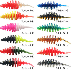 เหยื่อตกปลารูปกุ้งแบบนิ่ม 5 ซม. 1.7 กรัม แบบ Texas Leadless Rig สำหรับตกปลาแบส 10 ชิ้น - Product Image 2