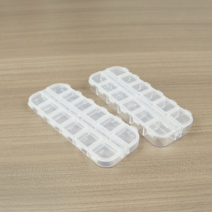 Transparent Plastic Storage Box With Compartments For Jewelry Nail Art And Fishing Gear Organization Desktop Organizer - Product Image 4