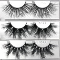 50AA 100% réel moelleux 25mm 3D vison cils en gros en vrac naturel pleine bande cils 30mm faux cils du vendeur Lashes3D