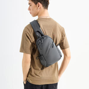 Sac de poitrine WePower pour homme, sac bandoulière multifonctionnel en nylon, tenues de tous les jours, été 2024, noir, gris, bleu foncé, vert militaire - Product Image 5