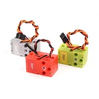 Compatible con LEGO, 360 °   Servomotor programable de doble eje de salida para bloques de construcción, programación gráfica Makecode