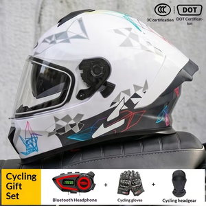 国境を越えた卸売DOT認証スロット付きフルフェイスサスペンションポイントフリーバイクヘルメット男女兼用四季通用トレンド - Product Image 5