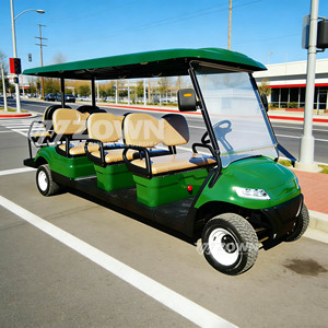 Carrito de Golf Eléctrico Verde de 8 Plazas, Alto Rendimiento, en Stock, Precio Económico, Entrega Rápida - Product Image 3