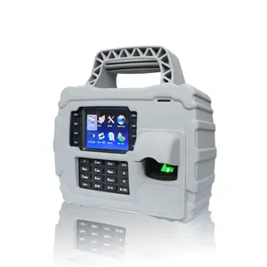 biometric fingerprint time clocks for construction site time attendance with backup power (TFT500P)