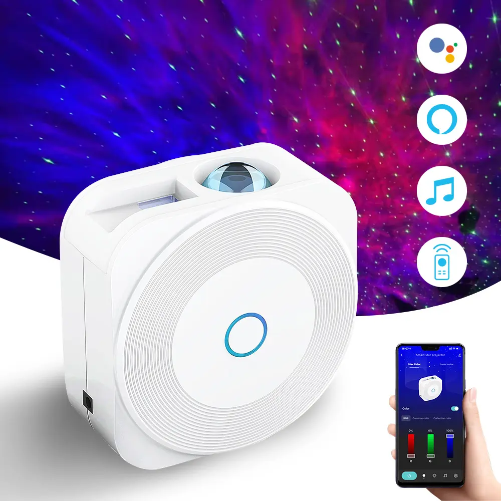 Wi-Fi Smart Star Projector with APP Control and Voice Control