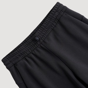 Pantalones anchos de modal de color liso con corte recto, transpirables, con cremallera, estilo casual y elástico, ideales para primavera. - Product Image 6