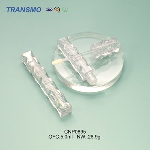 Tubo de Brillo Labial de 5 ml con Forma Única, Tubos de Brillo Labial con Pedrería, Envase de Brillo Labial, Embalaje de Brillo Labial - Product Image 1