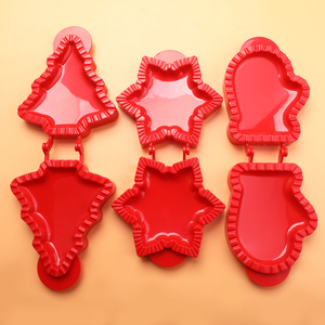 Cây Giáng Sinh Găng Tay Bông Tuyết Hình Không Dính 3D Mini Pie Khuôn Mẫu Thiết Lập Cho Kỳ Nghỉ Lễ hội Baking Công Cụ <span class=keywords><strong>Cookie</strong></span> <span class=keywords><strong>Cutter</strong></span> Khuôn - Product Image 3