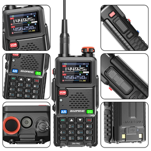 Baofeng UV 5RH PRO Talkie-walkie tri-bande haute puissance avec GPS intégré, transceiver portable pour usage en construction, personnalisable - Product Image 6