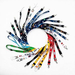 Cordón de Poliéster Retráctil para Tarjetas de Identificación con Logotipo Personalizado, Fabricante Profesional OEM/ODM, con Llavero - Product Image 1