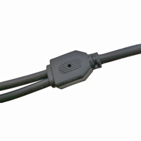 Cable divisor de alimentación en Y para CCTV de 12V 24V, 1 a 2 vías, con conectores de barril DC 5.5x2.1mm y 5.5x2.5mm para cámaras de seguridad y tiras LED