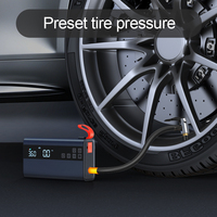 Démarreur de voiture N12 10000mAh 1000A avec compresseur d'air 150PSI, gonfleur de pneus, batterie externe portable d'urgence, LED