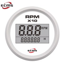 Compteur de régime numérique étanche 2 pouces avec compteur horaire 9990 tr/min 9-32V rétroéclairé – Jauges de pression et de régime