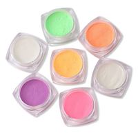 12 boîtes de Neon Glow in Dark Nail Powder Noctilucous Eyeshadow Pigment DIY Luminous Chrome Dust for Nails Mirror Powder
