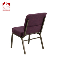 Chaises d'église empilables à emboîtement en usine pour banquets de conférence meubles d'hôtel