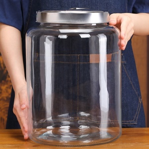 <span class=keywords><strong>ECOBOX</strong></span>-Tarros de vidrio para alimentos a granel con tapa de acero inoxidable, recipientes de almacenamiento de alimentos sellados ecológicos (3.2L 8L-) para uso en cocina - Product Image 5