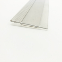 Bande de prix transparente en PVC à clipser, monobloc, pour étagères de présentation, profilé extrudé pour gondoles de vente au détail