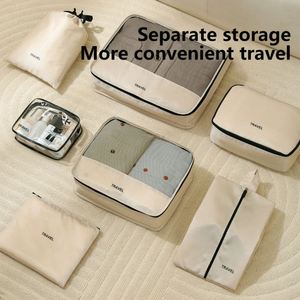 Ensemble de 7 sacs de rangement pour voyage, sacs organisateurs pour chaussures, maquillage et bagages - Product Image 3