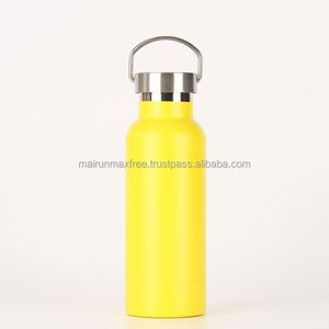 2023 Sport Soft Rubber Coated Botella de agua aislada al vacío Drinkware Tapa de paja Filtro Terminado Termos Mango cómodo - Product Image 3
