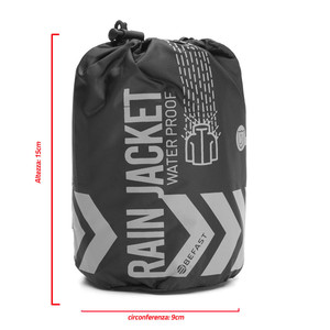 Befast EXPERT MICRO <b>rain</b> <b>jacket</b> <b>Black</b> 4XL - Product Image 3