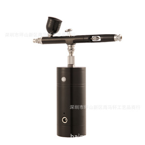 Aérographe électrique miniature rechargeable portable avec kit de pompe pour peinture par pulvérisation et coloration, moteur sans balais, batterie au lithium - Product Image 4