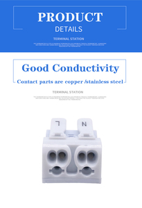 Nhanh Chóng Báo Chí Loại Trắng Dây Thiết Bị Đầu Cuối Kết Nối Bán Buôn Tùy Chỉnh Nhà Máy Giá Cách Điện Nhanh Chóng Kết Nối Khối Thiết Bị Đầu Cuối - Product Image 4