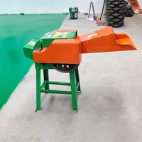 Nouvelle petite machine à hacher le foin électrique, haute productivité, 1 tonne/h, équipement de traitement des aliments pour animaux