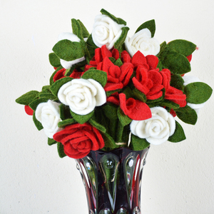 ขนสัตว์ทำด้วยมือรู้สึกดอกไม้ตกแต่งของขวัญที่สวยงามสำหรับวันวาเลนไทน์และปีใหม่จากเนปาล - Product Image 2