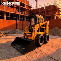 Minipala Gommata SHESPMA con Capacità Operativa Nominale di 750 kg, Ideale per Progetti di Paesaggistica, Stradali e Agricoli
