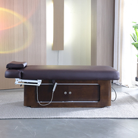 Elektrisches Modernes Massagebett mit Edelstahlrahmen, 2 Motoren, Hochdichtem Schwamm, Höhenverstellbar, Multifunktional für Gewerbliche Nutzung