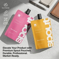 Pochette de recharge personnalisée anti-humidité réutilisable pour crème visage, format 50ml 100ml 150ml, avec bec verseur pour cosmétiques et soins de la peau