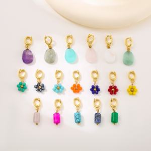 حليات بوهيمية مرصعة بالخرز من CHINTEN، مشابك من الأحجار الطبيعية والكريستال، حليات للأساور والقلائد والبيكيني والحقائب والمجوهرات - Product Image 1