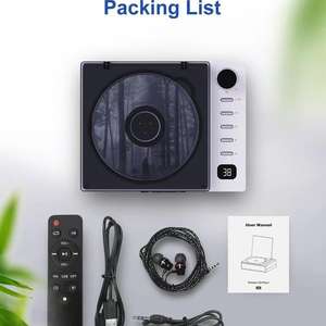 Reproductor de CD Portátil Retro con Bluetooth 5.0, Radio FM, Reproducción USB y AUX, Sonido HiFi, Pantalla LED, Ideal para Aprender Inglés, Regalo - Product Image 4