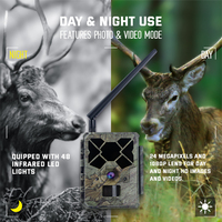 Caméra de chasse pour sentiers extérieurs, 4G OEM/ODM, 24MP, 1080P, GSM 4G, application, étanche IP67, accessoires de chasse, longue autonomie en basse température