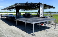 Plateforme Scénique Portable d'Usine, Scène en Aluminium Palco pour Extérieur, Estrade pour Concerts, Événements et Mariages