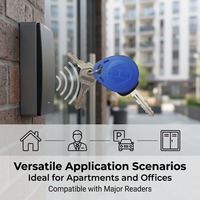 Mini Etiqueta NFC Programable y Reescribible de 13.56mhz, Llavero RFID ABS, Llavero RFID Personalizado, Etiqueta RFID para Llavero