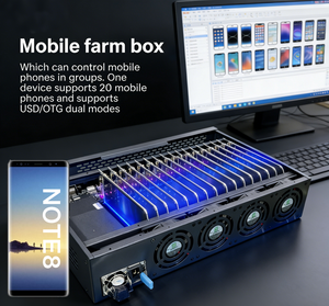 Boîtier Android d'occasion pour Farming de Téléphones S9 <span class=keywords><strong>S10</strong></span> avec 64 Go de Mémoire, 20 Cartes Mères de Téléphone Portable et Emplacements pour Cartes SIM, Livraison DDP par Fret Maritime - Product Image 1
