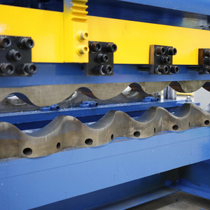 Full Automatic Building Material Machinery Glazed Tile Roll Forming <strong>Machine</strong> for Roofing Tiles PLC Control System Bearings Motors - Product Image 3