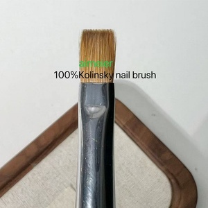 Proveedor Profesional de Productos para Uñas, Pincel de Uñas 100% Kolinsky, Pincel Plano para Gel de Uñas, Alta Calidad, OEM/ODM - Product Image 5