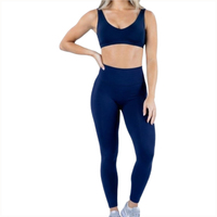 Ensemble de vêtements de sport pour femmes, logo personnalisé du fabricant, OEM, nouvelle collection, vêtements de sport pour femmes, taille haute, 2 pièces, vêtements de yoga actifs pour femmes