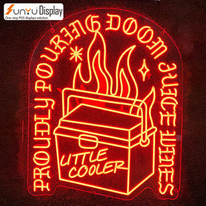 Enseigne au néon personnalisée de conception libre de logo d'Anime de bande dessinée logo de marque enseigne au néon menée pour la décoration de mur pour des décorations d'enfants - Product Image 1