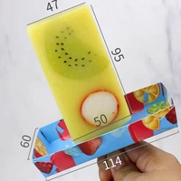Bac à papier jetable biodégradable avec logo personnalisé en gros Boîte d'emballage en papier pour crème glacée colorée