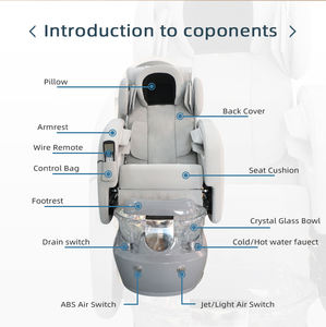 Health tec Beauty Nagels tudio Möbel Fuß <span class=keywords><strong>Spa</strong></span> <span class=keywords><strong>Massage</strong></span> Maniküre Stuhl Sanitär Luxus <span class=keywords><strong>Spa</strong></span> Pediküre Stuhl zu verkaufen - Product Image 3