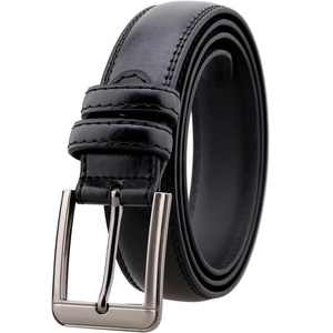 Alta calidad de encargo <span class=keywords><strong>Bicolor</strong></span> marrón Casual ajustable genuino de piel de vaca de los hombres correa de cuero al por mayor - Product Image 6