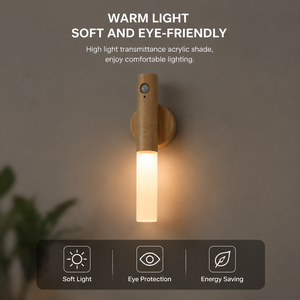 New USB Rechargeable Motion Sensor Warm White LED Night <strong>Lights</strong> Modern Stand Acrylic Column Magnet Base <strong>Table</strong> Lamp for Homeuse - Product Image 5