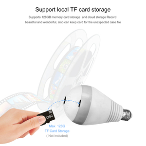 Manufacturer Home Wireless Light Bulb Lamp <b>Wifi</b> E27 <b>Camera</b> 360 Degree Pnaoramic Wireless IR <b>Security</b> HD CCTV <b>Camera</b> BC01 Bulb Ca - Product Image 2