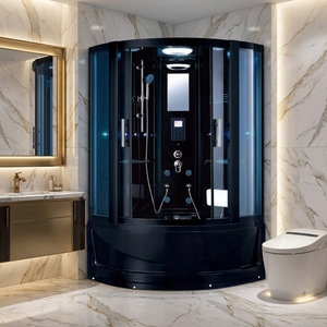 Chiuso shell bagno di vapore nero 2 persona di vapore - Product Image 4