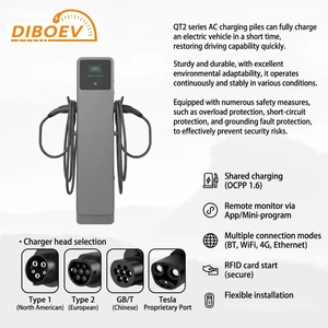 สถานีชาร์จรถยนต์ไฟฟ้าแบบติดตั้งบนพื้น รุ่นใหม่ 22-43 กิโลวัตต์ แบบ AC+DC พร้อมหัวชาร์จคู่ รองรับการชาร์จเร็ว สำหรับใช้งานเชิงพาณิชย์ - Product Image 6