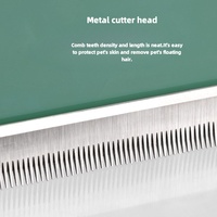 2024 haute qualité en acier inoxydable couteau à cheveux pour animaux de compagnie dénouage épilateur couteau brosse propre enlèvement outil de toilettage des cheveux
